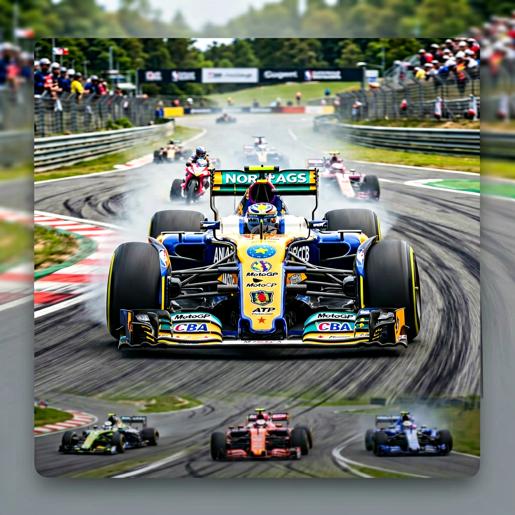 F1赛车赛事分类页面入口展示F1赛车竞速场景
